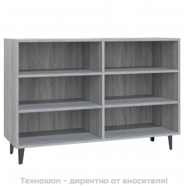 Сайдборд, сив сонома, 103,5x35x70 см, инженерно дърво