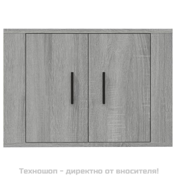 ТВ шкаф за стенен монтаж, сив сонома, 57x34,5x40 см