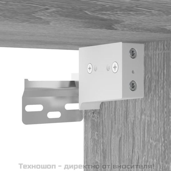 ТВ шкаф за стенен монтаж, сив сонома, 57x34,5x40 см