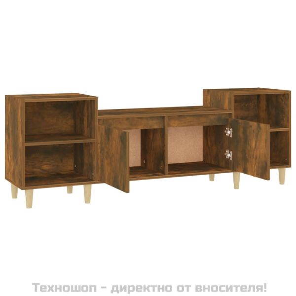 ТB шкаф, опушен дъб, 160x35x55 см, инженерно дърво