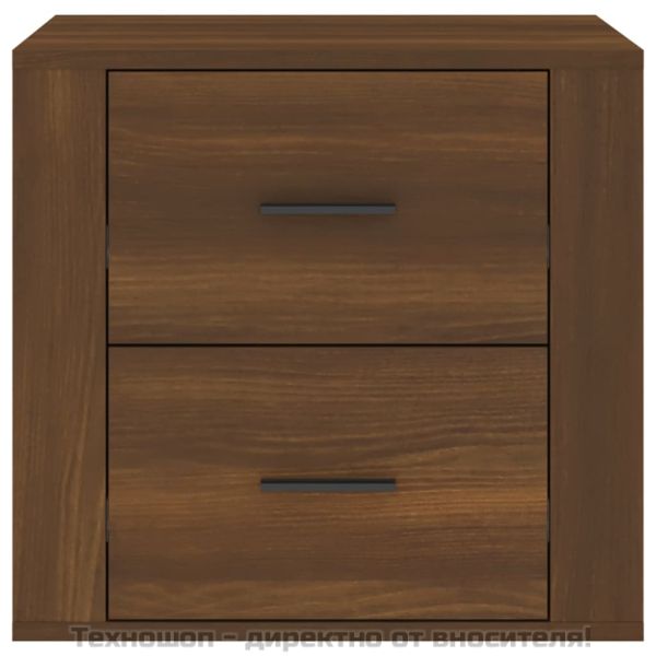Нощно шкафче, кафяв дъб, 50x39x47 см