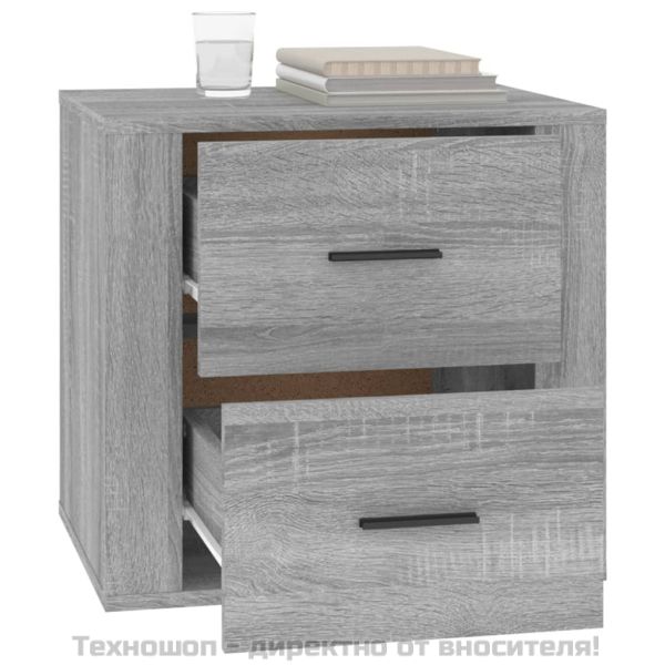 Нощно шкафче, сив сонома, 50x39x47 см
