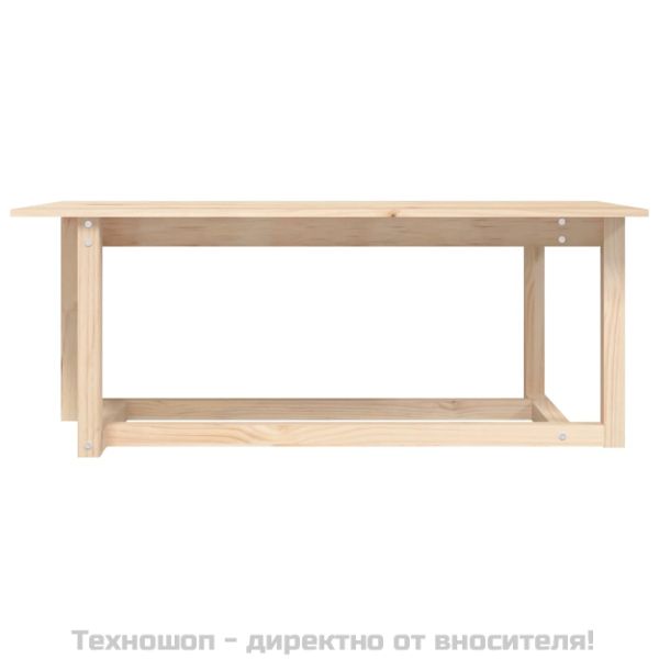 Кафе маса, 110x55x45 см, борово дърво масив