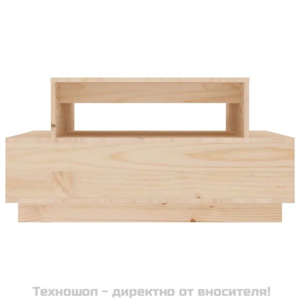 Кафе маса, 80x55x40,5 см, борово дърво масив
