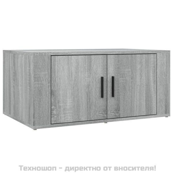 Кафе маса, сив сонома, 80x50x36 см, инженерно дърво