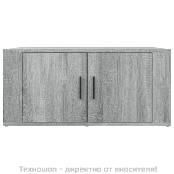 Кафе маса, сив сонома, 80x50x36 см, инженерно дърво