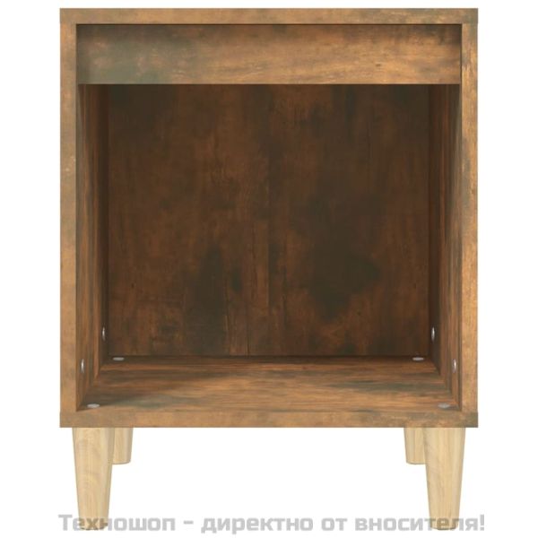 Нощни шкафчета 2 бр опушен дъб 40x35x50 см