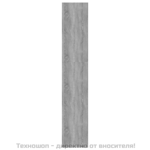 Разделител за стая, бетонно сива, 60x30x166 см, инженерно дърво