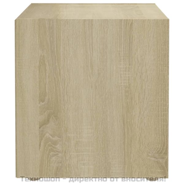 ТВ шкафове, 2 бр, дъб сонома, 37x35x37 см, инженерно дърво