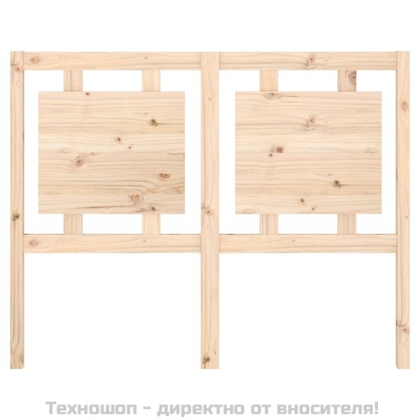 Горна табла за легло, 125,5x4x100 см, бор масив