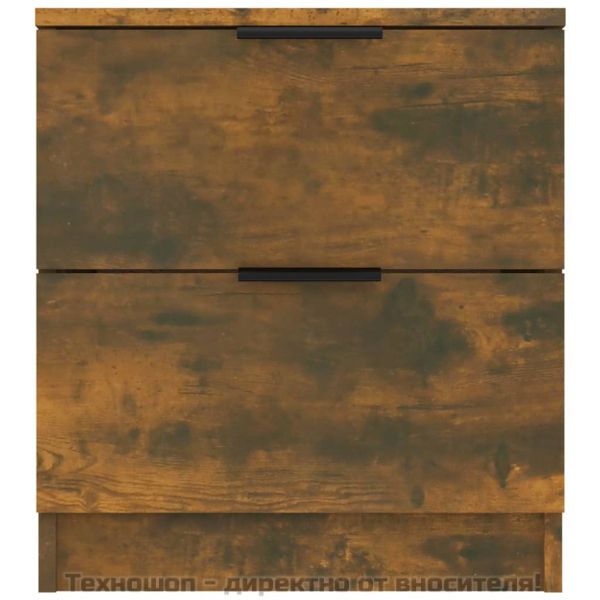 Нощни шкафчета, 2 бр, Опушен дъб, инженерно дърво