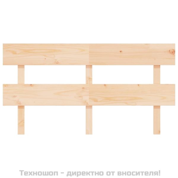 Горна табла за легло, 154x3x81 см, бор масив