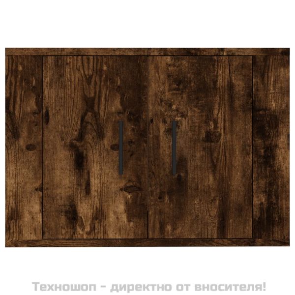 ТВ шкаф за стенен монтаж, oпушен дъб, 57x34,5x40 см