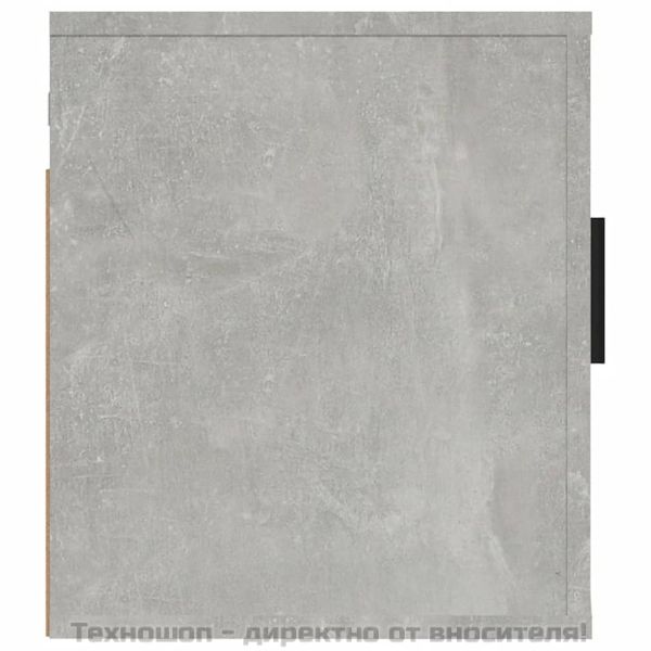 ТВ шкафове със стенен монтаж, 2 бр, бетонно сиви, 40x34,5x40 см