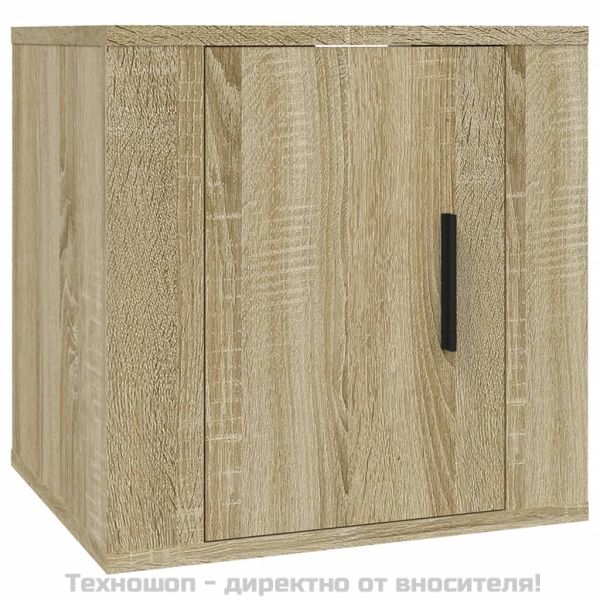 ТВ шкаф за стенен монтаж, сонома дъб, 40x34,5x40 см