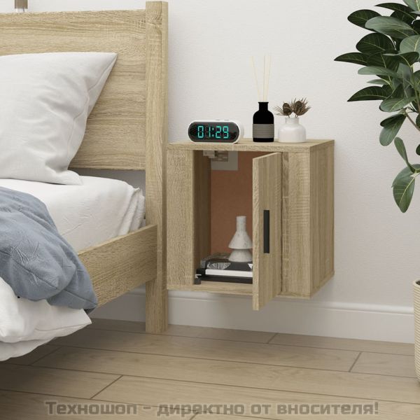 ТВ шкаф за стенен монтаж, сонома дъб, 40x34,5x40 см