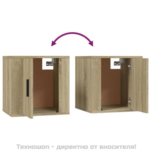 ТВ шкаф за стенен монтаж, сонома дъб, 40x34,5x40 см