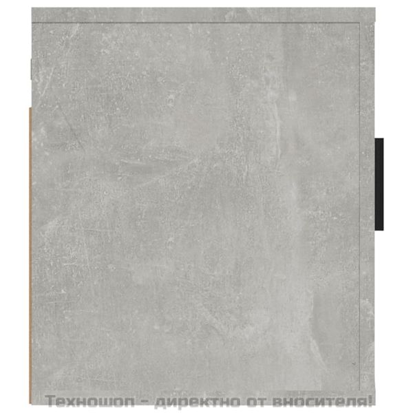 ТВ шкаф за стенен монтаж, бетонно сиво, 40x34,5x40 см