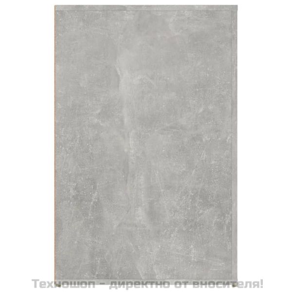 Бюро, бетонно сиво, 100x49x75 см, инженерно дърво