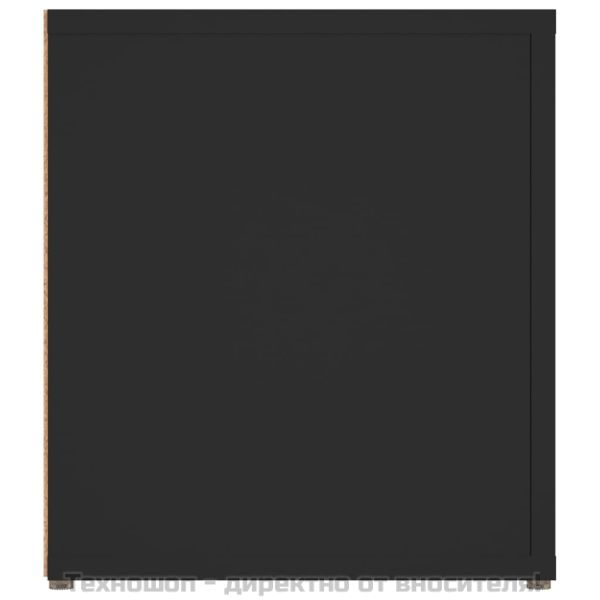 ТВ шкафове 2 бр черни 80x31,5x36 см инженерно дърво