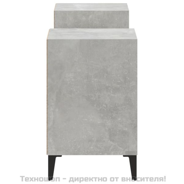 ТB шкаф, сив, 160x35x55 см, инженерно дърво