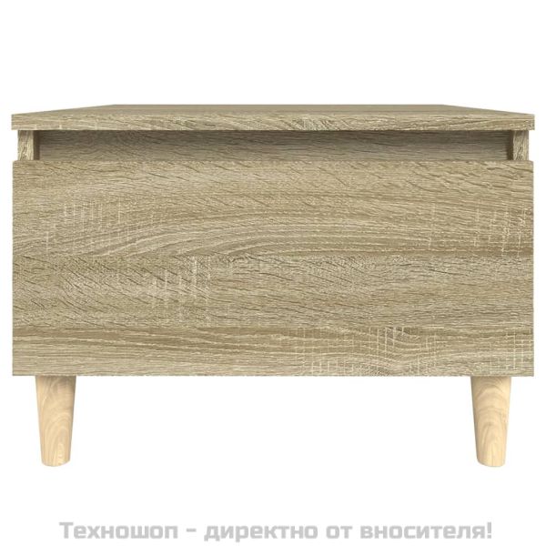 Странична маса, Дъб сонома, 50x46x35 см, инженерно дърво