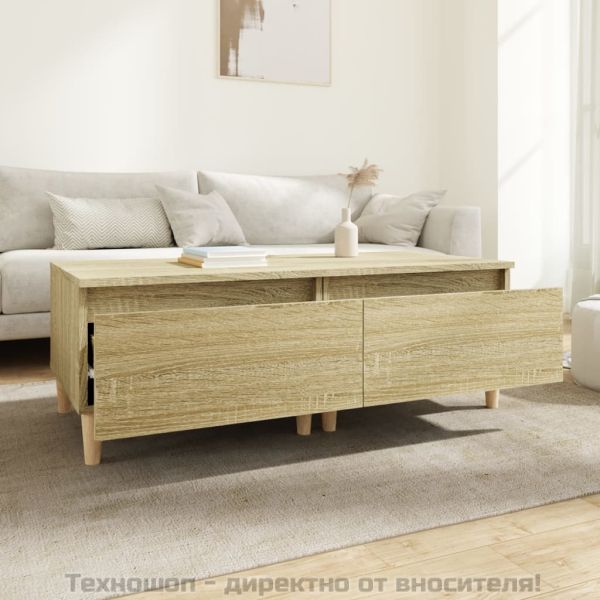 Странични маси, 2 бр, Дъб сонома, 50x46x35 см, инженерно дърво