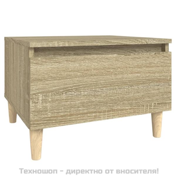 Странични маси, 2 бр, Дъб сонома, 50x46x35 см, инженерно дърво