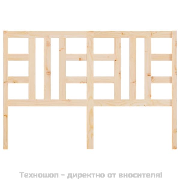 Горна табла за легло, 141x4x100 см, бор масив
