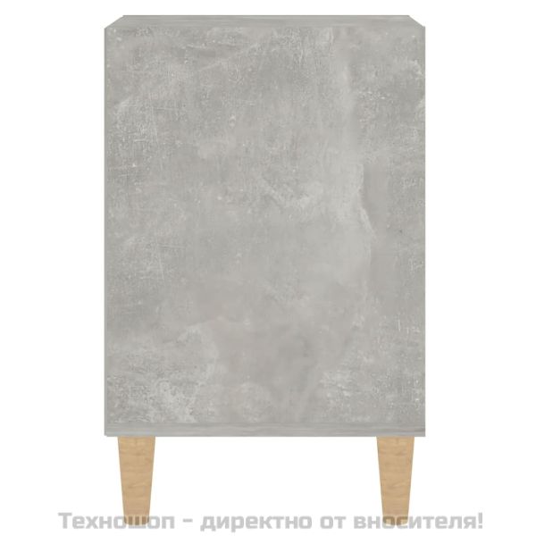 ТВ шкаф, бетонно сиво, 100x35x55 см, инженерно дърво