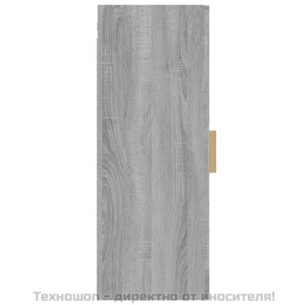 Окачен стенен шкаф, сив сонома, 34,5x34x90 см