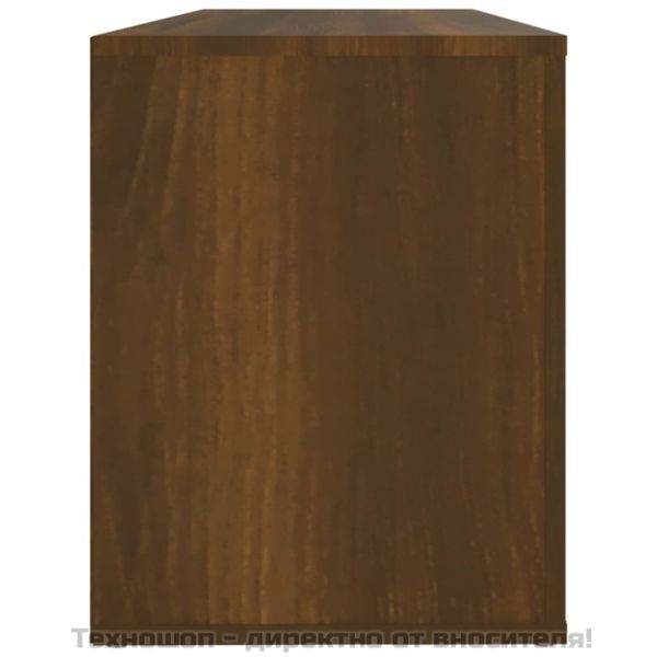 Шкаф за обувки, кафяв дъб, 100x35x45 см, инженерно дърво