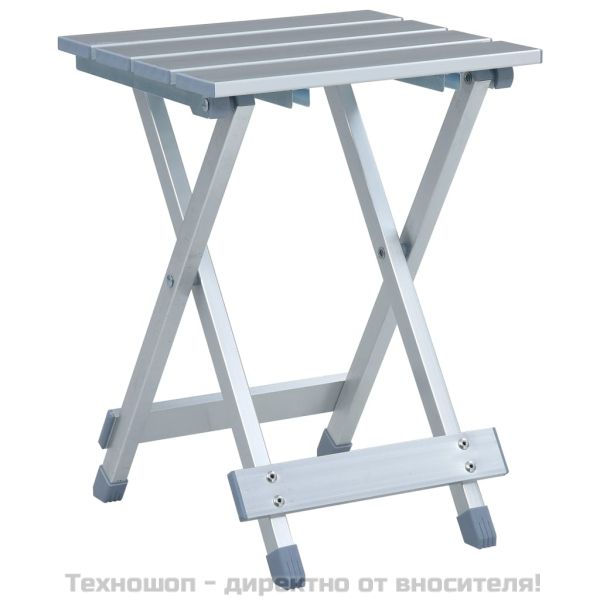 Къмпинг табуретка, алуминий, 28x26x39 см