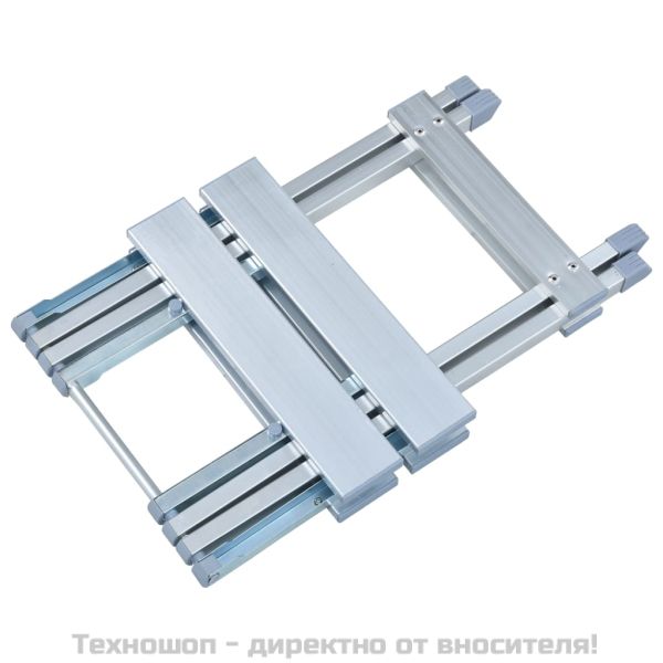 Къмпинг табуретка, алуминий, 28x26x39 см