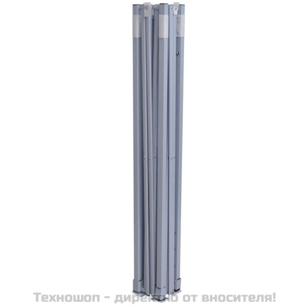 Професионална сгъваема парти шатра, 2x2 м, стомана, кремава