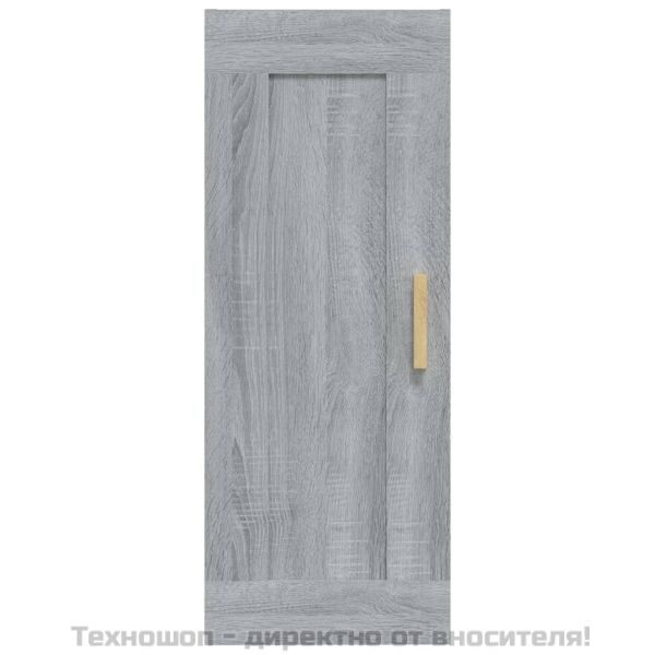 стенен шкаф, сив сонома, 35x34x90 см, инженерно дърво