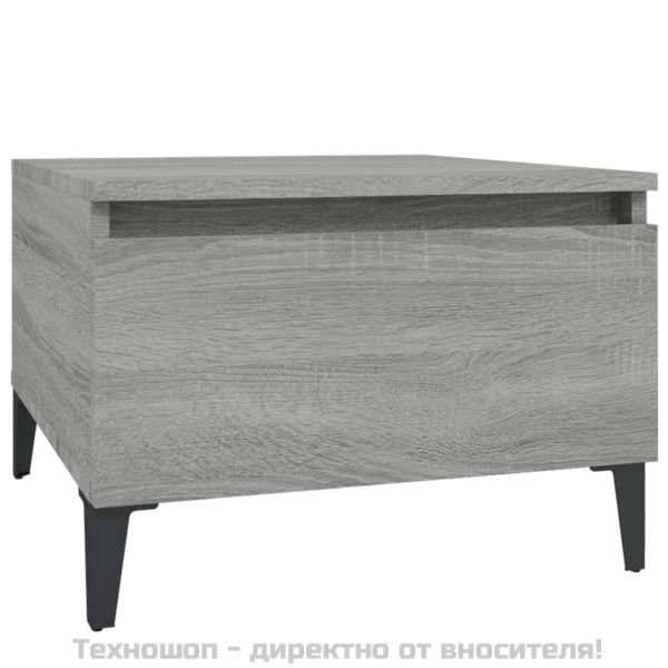 Странични маси, 2 бр, сив сонома, 50x46x35 см, инженерно дърво