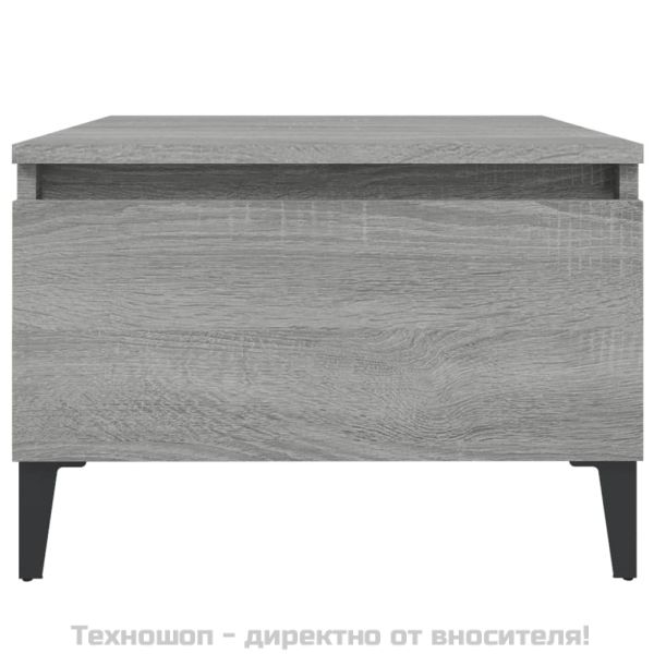 Странични маси, 2 бр, сив сонома, 50x46x35 см, инженерно дърво