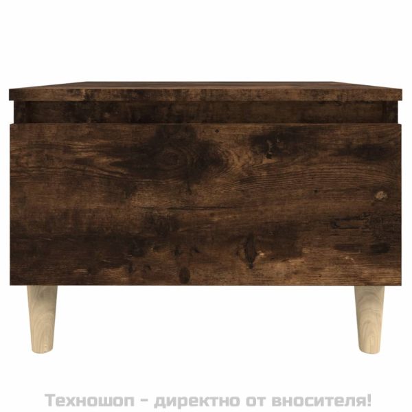 Странични маси, 2 бр, опушен дъб, 50x46x35 см, инженерно дърво