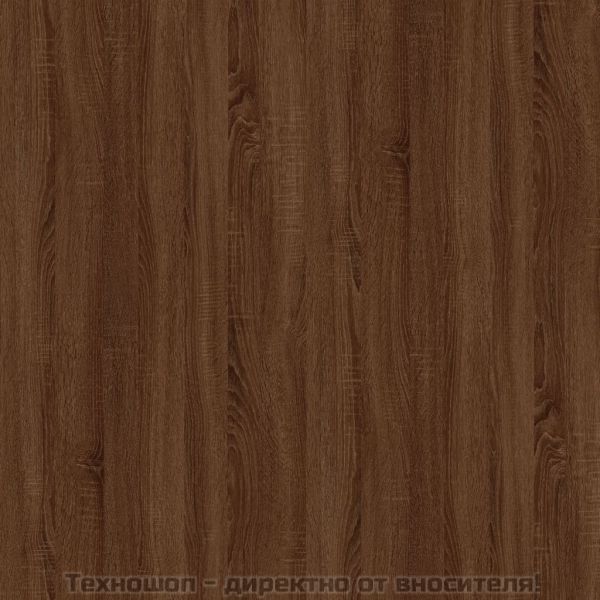 Странична маса, кафяв дъб, 50x46x35 см, инженерно дърво
