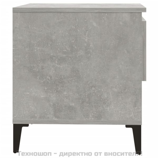 Странични маси, 2 бр, бетонно сиво, 50x46x50 , инженерно дърво