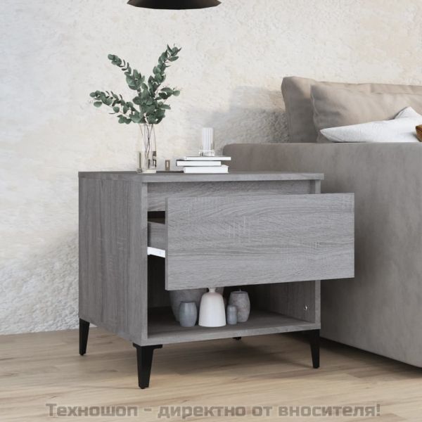 Странична маса, cив сонома, 50x46x50 см, инженерно дърво