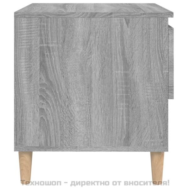 Нощна масичка, cив сонома, 50x46x50 см, инженерно дърво