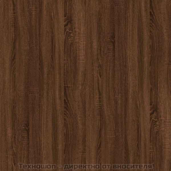 Маса за кафе, кафяв дъб, 60x44,5x45 см, инженерно дърво