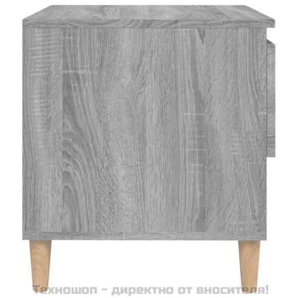 Нощни масички, 2 бр, cив сонома, 50x46x50 см, инженерно дърво