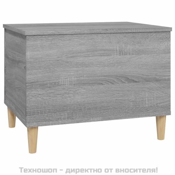 Кафе маса, сив сонома, 60x44,5x45 см, инженерно дърво