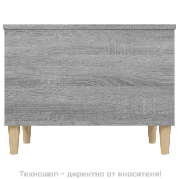 Кафе маса, сив сонома, 60x44,5x45 см, инженерно дърво