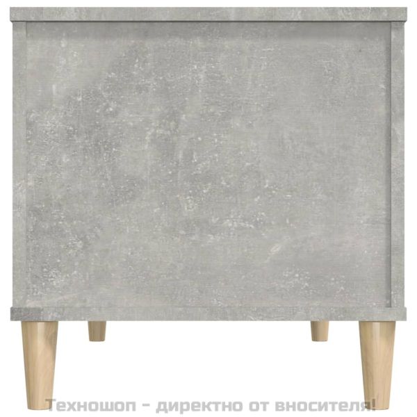 Кафе маса, бетонно сива, 90x44,5x45 см, инженерно дърво