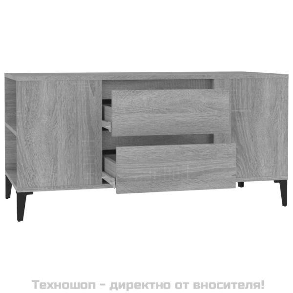 ТB шкаф, сив сонома, 102x44,5x50 см, инженерно дърво