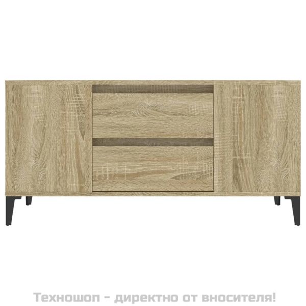 ТВ шкаф, сонома дъб, 102x44,5x50 см, инженерно дърво